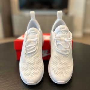 Nike Air Max 270 (PS) - Kids 2Y - White/White Metallic Silver
